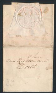 Voorlopers, 14 ex. Nederland, meeste verzegeld met embleem (wapenschild), geen lakzegel, zm