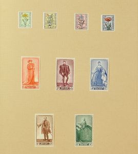 1949/1954 Verzameling in album, vrij volledig, zm/m