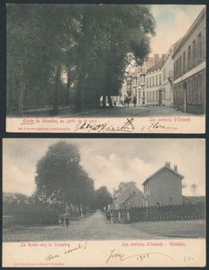 Gistel, diverse zichten, oude kaarten (60 stuks)