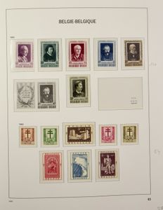 1949/2005 Verzameling in 5 Davo albums, jaren '50 gemengd **/* (UPU - hergomd), vrij volledig, zm/m/ntz