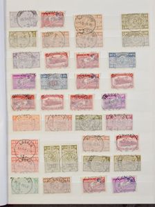 1903/1955 Samenstelling 430 zegels in insteekboek, w.o. Moustache stempels, Nord Belge, enkele C-stempels, zm/m