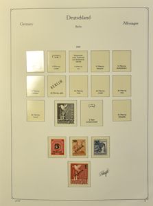 1948/1990 Zeer uitgebreide verzameling in Leuchtturm album, tot 1971 **, UPU, Goethe, blokken, vanaf 1971 dubbel verzameld, gestempeld + **, zm (Mi. €5.100)