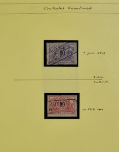 Verzameling West-Vlaanderen vanaf Abeele t.e.m. Cortemark, uitzonderlijk aanbod met veel betere stempels, ook wat documenten, zm/m