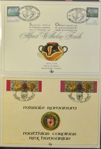 1990/2014 Verzameling HK (gemeenschappelijke uitgiften) in 4 Davo albums, w.o. 2x Finch, zm