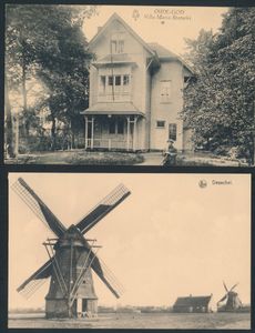 Diverse plaatsen en zichten, in oud album, alle oude kaarten (300 stuks)