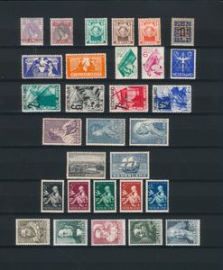 1919/1938 Samenstelling betere reeksen en enkele losse waarden, zm (NVPH €1.209)