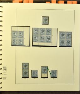1951/1985 Uitgebreide verzameling in Lindner album, waarbij variëteiten, curiositeiten, kleurnuances, dienst, zm