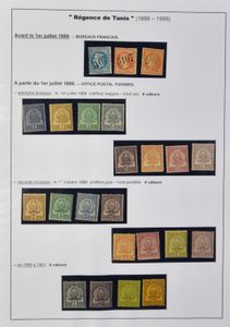 1888/1956 Insteekboek met verzameling met dubbels, incl. enkele voorlopers met eerste emissies, incl. n° 1/8, zm/m (Hoge cataloguswaarde)