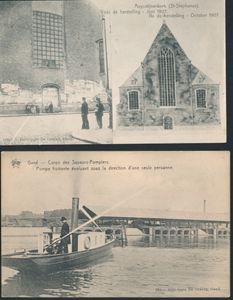 Gent, volledig album (+/-180 stuks) + albumpje België algemeen (45 stuks) (Totaal: +/-225 stuks)
