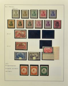 1872/1945 Verzameling in 2 albums, w.o. betere zegels, goed na te zien, sommige nagegomd, zm/m/ntz
