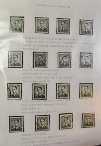 1953/1970 Zeer uitgebreide verzameling in 3 ringklasseurs, waarbij variëteiten en curiositeiten, poststukken, stempels, kleurnuances, zm/m/ntz