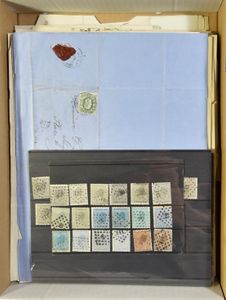Enkele honderden brieven, meeste N° 17/18 en 30, meeste met bestemming Chanxhe, Esneux en Marche, een 65-tal zegels meeste N° 17, ideaal voor stempel- en platingverzamelaar, zm/m