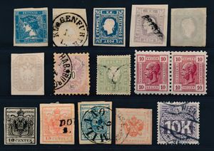 1850/1911 Samenstelling w.o. betere zegels, incl. 4x Lombardo-Venezia, zm/m/ntz