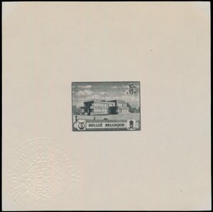 BL 13/14 in ministervel (uiterst lichte verkleuring vanuit de hoeken), zm/m (OBP €1.300)