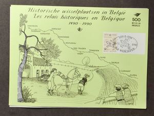 Diverse verzamelingen en samenstelling, w.o. Pausbezoek, historische wisselplaatsen, strafport, brieven van het kabinet van de Koning, zm/m