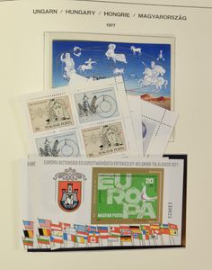1976/1998 Uitgebreide verzameling in Schaubek album, w.o. veel blokken, zm