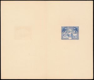 King Leopold I, proof in blue, on cardboard paper, vf