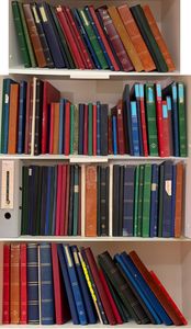 Gevarieerde samenstelling van restanten uit stocks en verzamelingen, ideaal voor ruil-, voortverkoop of ruilboekjes van te maken, in 124 (!) insteekboeken, zm/m/ntz (Enorme cataloguswaarde)