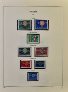 1956/2002 Vrij volledige verzameling in 4 Davo albums, enkel Luxemburg '56 gestempeld, Nederland '56 en Luxemburg '57 * + blokken (quasi volledig), zm