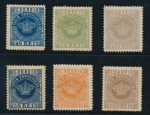 Portugees India, n° 45/49 + 54 