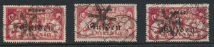 N° 189/91, met rondstempel en zwart kruis/ sterstempel, zm/m (Mi 295 euro)