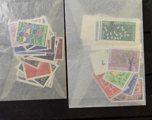 1956/2007 Verzameling, soms meermaals zoals Luxemburg 1956 en 1957, Liechtenstein 1960, in 2 albums, aantal omslagen, zm
