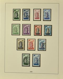 1956/1976 Vrij volledige verzameling in Lindner album, inclusief blokken en velletjes, zm