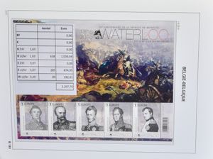 1936/2021 Blokken, verzameling in 3 Davo albums, voor 1965 bedenkelijke kwaliteit, nominaal quasi volledig (BEF en € niet geteld), zm/m/ntz (Frankeerwaarde: €2.207)