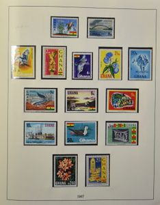 1957/1980 Mooie verzameling in klemband, veel thema, zm