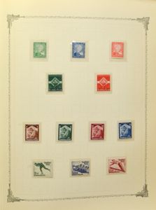 1925/1943 Samenstelling volledige reeksen in klemband + General Gouvernement, zm/m