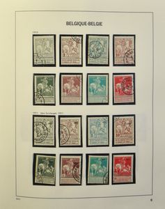 1910/2002 Verzameling in 5 Davo albums, waarbij caritas gestempeld, Houyoux **/*, 221/33 **, 1° Orval **, Elisabeth **, Piccard **, Rubens **, -10% **, Gellingen **, BL 26/29 **, UPU **, 2-luiken **, Boudewijn bril **, Brugge **, nominaal, zm/m/ntz