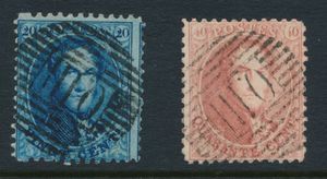 N° 15A en N° 16, afstempeling 