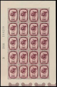 F 495, N° 495 in vel van 20 stuks, zm (OBP €1.150)