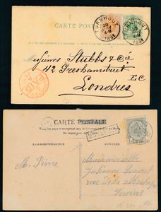 1863/1961 Samenstelling +100 poststukken, waarbij klassiek en luchtpost, zm/m/ntz