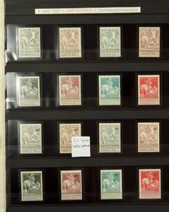 1849/1919 Deel verzameling met beter materiaal, maar in gemengde kwaliteit, w.o. proeven, herdrukken, stempels, vervalsingen, kleurnuances, tandingen, telegraaf, enz., in 2 insteekboeken, zeker te bekijken, zm/m/ntz