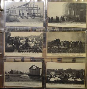 Alfabetisch geklasseerd, in 2 klasseurs groot formaat (+/-400 stuks)