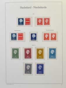 Vaticaan, UNO, Nederland, Luxemburg, Bund, Berlijn, Oostenrijk, verzameling tussen 1960 en 1990 op albumbladen, in 2 dozen, zm