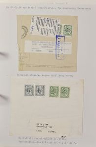 1894/1991 Uitgebreide verzameling, deels geklasseerd van A-Z, in 4 ringklasseurs, hand- en typo opdrukken, zm/m/ntz