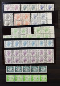 1920/1980 Samenstelling diverse uitgiften in 10 boeken, overwegend **/*, zm/m/ntz