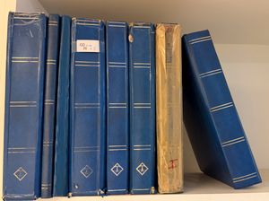 1849/1980 Voorraad in 8 insteekboeken, meest gestempeld, maar ook **/*, inclusief préo's en dienst, zm/m/ntz