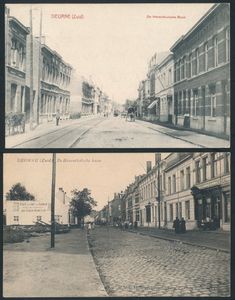 Deurne, mooie straatzichten, w.o. Genarmerie, diverse uitgevers (6 stuks)