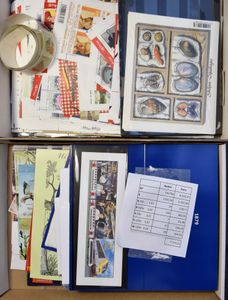 Ca. 1970/2016, overgrote meerderheid BEF, waarbij grote waardes + wit/zwart, spoorvignetten, etc., zm (Frankeerwaarde: +€7.200)