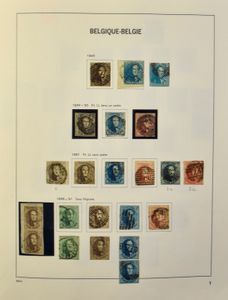 1849/1970 Belangrijke verzameling waarbij enkele voorlopers (vanaf 1834), mooi klassiek, 37 (met certificaat), stempels, Caritas, 5 franken (3x), Rode Kruis, Helm, 266 A/K (zonder gom), Mercier, Infanterie, Grote Orval, Kruis van Lotharingen, Ridder, jaren '46-'60 volledig, zm/m