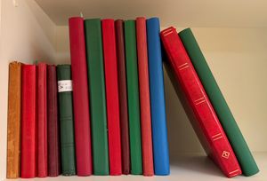 Samenstelling diverse landen in insteekboeken, w.o. Frankrijk, Italië, Reich, Nederland, België, China, Belgische gebieden, zm/m/ntz