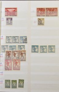 Hongarije en Joegoslavië, restanten in 17 insteekboeken, waarbij interessante basisverzameling en redelijk wat luchtpost, m/ntz