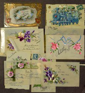 Celluloid kaarten (65 stuks)
