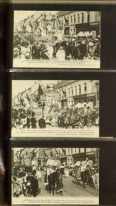 Diverse plaatsen, voornamelijk de stad en rond Antwerpen, w.o. stoet Borgerhout, Red Star Line, enz., zeer mooie samenstelling in album (136 stuks)