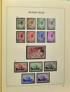 1858/2000 Verzameling in 3 albums tot 1935 weinig zegels aanwezig, vanaf 1938 vrij volledig, zm/m