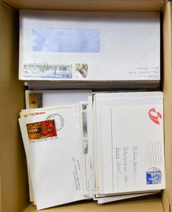 Moderne briefwisseling, w.o. groot formaat, aangetekend, België cijfer, etc., m/ntz