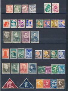 1928/1936 Samenstelling 10 volledige reeksen, zm/m (NVPH €427)